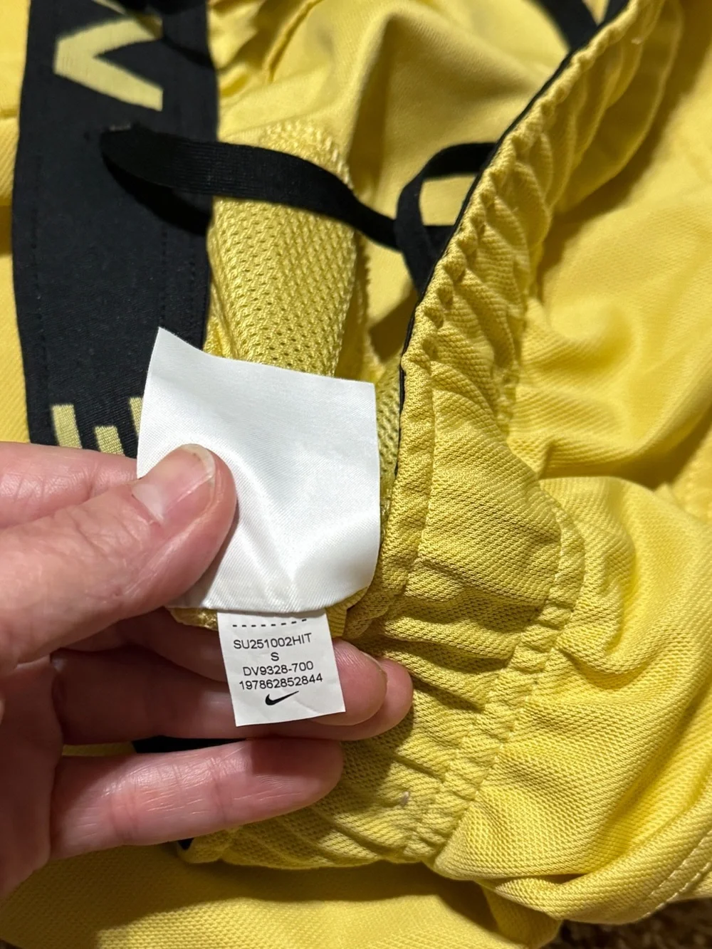 Nike Dri-Fit Tour Yellow Park III Athletic Shorts Mens Small